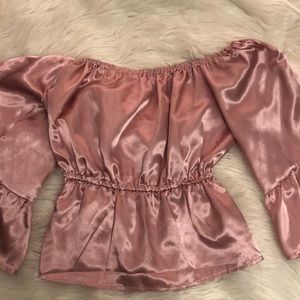 Silk Blush Pink Shirt 💗